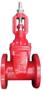 AWWA C515 Rising Stem Resilient Seat Manual Water Gate Valve Cast Iron