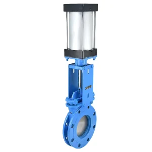 Ac220v Dn50 304 Stainless Steel Manual Ball Knife Gate Valve Ansi Flange Rising Stem Wcb Api