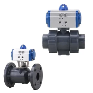 Acid and Alkali Corrosion Resistant Double joint Plastic Chemical Union Chemical Pneumatic PVC Ball Valve