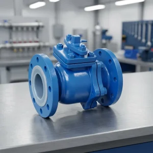 Acid and Alkali Resistant PTFE Lined Forged CF3M Stainless Steel Ball Valve