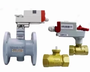 Actuated Ball Valve DN32 to DN150 for HVAC Building Automation On Off Modulating Threaded Flanged PN16 Brass Body Iron