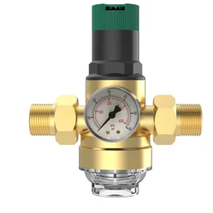 Adjustable Manual Water Pressure Reducing Valve with Safety Pre-Filter for Water Regulation