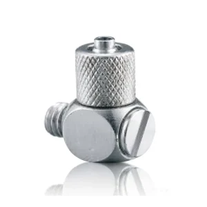 Adjustable Nickel-Plated Brass Right-Angle Mini Pneumatic Needle Valve Precision Air Flow Control for DIY Projects