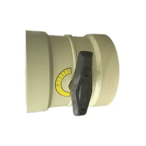 Adjustable Polypropylene PVC Pneumatic Duct Damper Valve for HVAC Exhaust and Corrosive Gas Applications 200