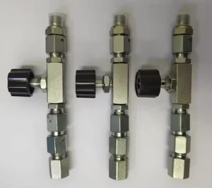 Adjustable Two-Way Poppet Hydraulic Flow Control Needle Valve with Connectors 250 Bar for Engineering Machinery NV-04