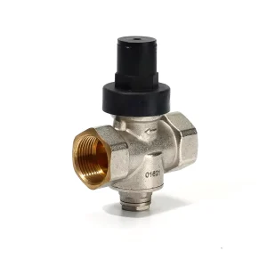 Adjustable Water Pressure Reducing Valve 3/4 Inch Lead-Free Brass Nickel-Plated for Water Heaters and Plumbing