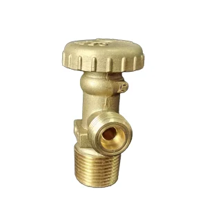 African LPG Angle Valves Manual Control Liquefied Gas Cylinder Brass Finish Male Connection 3 4 14 NGT NBR Seal