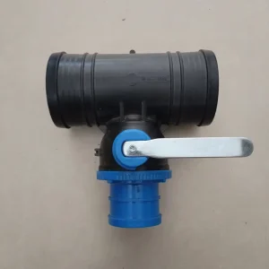 Agricultural Irrigation 3 Way Valve Control Ball Valve Plastic Hose Barb Splitter Valve Farm Drip Irrigation System Blue