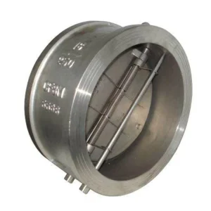 Air Compressor 6 Inch SS316 Wafer Sandwich Dual Plate Check Valve Oil Compatible ISO9001 Certified Standard Stainless Steel
