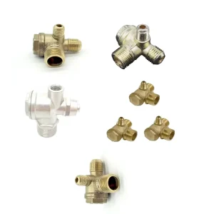 Air Compressor Fittings Brass Check Valve One-way Brass Valve Air Check Valve for Air Compressor