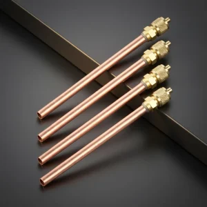 Air Conditioner Spare Parts 1/4 Refrigerant Gas Charging Pin Valve with Smooth Surface