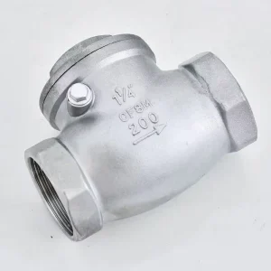 Air Control Water Spring Swing Check Valve 1 Inch Bspt Stainless Steel H14 Check Valve