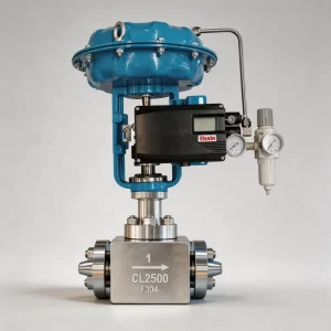 Air Operated High Pressure Pressure Reducing Control Valve with Pilot and Filter Regulator for Compressed Air Nitrogen Service