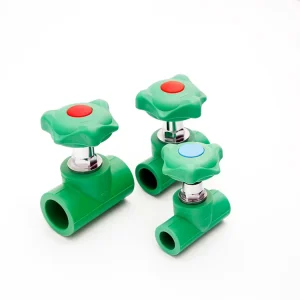 All Plastic PN20 PPR Stop Valve Gate Valve with Double Living Joints Hot Melt Fitting for High Pressure Pipes