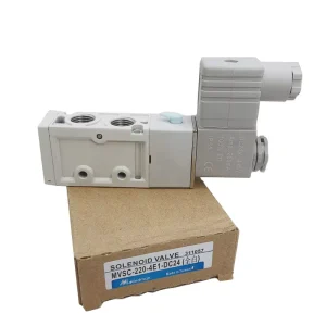 All White Solenoid Valve MVSC 220 4E1 5 2 Way Pneumatic Air Directional Control 5 Port 2 Position 12VDC 24VDC 24VAC 110VAC 220V