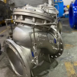Alloy 20 Stainless Globe Valve CN7M Body Flanged Acid Service Sulfuric Acid Plant