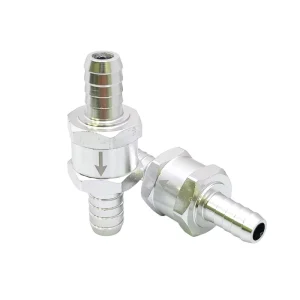 Aluminium Alloy Fuel Non Return Check Valve 4-14mm One Way Valve for Petrol Diesel Line