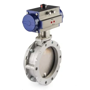 Aluminum Alloy Double Acting Pneumatic Actuator Single Double Flanged Electric Manual Power General Powder Butterfly Valve