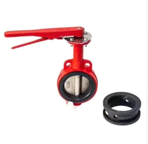 Aluminum Alloy Handle Turbine Manual Butterfly Valve ISO9001 CE Certified Durable PTFE RPTFE PPL Seals