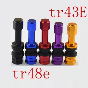 Aluminum Alloy Valve Stems for Car Tires TR48E TR43E Multi Color Options for Retrofit Upgrade All Car Makes