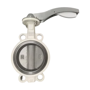 Aluminum Alloy Wafer Type Handle Operated Butterfly Valve Lightweight Manual Butterfly Valve for Ventilation and Water Pipe