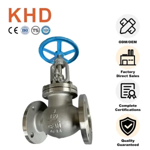 American Standard 316L Stainless Steel Manual Globe Valve DN80 Industrial Flange Shutoff Flange Globe Valve