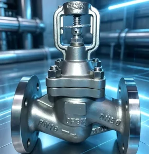 Angle Globe Valve 316L 304 CF8M CF3 17-4PH Duplex 4″ 6″ 8″ 10″ 12″ DN100 DN150 DN200 DN250 DN300 Class 300