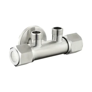Angle Valve Two Way Water Connector for Bathroom Kitchen Toilet Use Diverter Shower Head