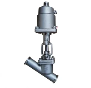 Angle Valve for Water Disinfection in Pharmacies Stainless Steel 304 Manual Steam Thread Valve