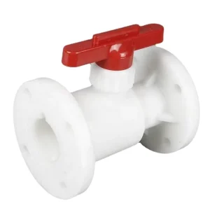 Anti Corrosion Manual Operated Flanged Pvdf Ball Valve OEM Customizable DN15 DN100 for Chemical Industry Use