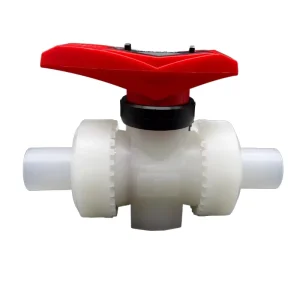 Anti-Corrosion PVDF Double Union Manual Ball Valve Pipe Fitting