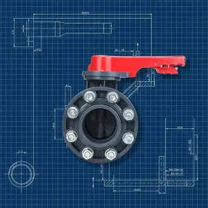 Anti Corrosion Type Plastic for Water Application PVC Handle Butterfly Valve