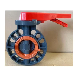 Anti corrosion Anti Uv Chemical Valve FPM Fluororubber Seat 567 PVC U Manual Wafer Lug Flange butterfly Valve 2″ to 8″