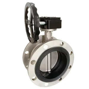 Anti rust Worm Shaft boost Manual Turbine Transmission Flange Type Stainless Steel Ductile Iron Water Industrial butterfly Valve