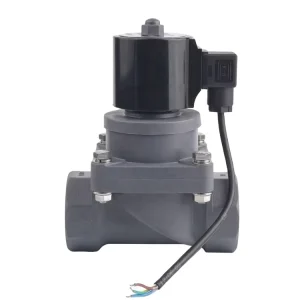 Anticorrosive Plastic Wastewater CPVC UPVC Chemical Acid Seawater Ozone Solenoid Valve