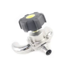 Aseptic Hygienic No Dead spare 3A RJT SMS DIN Three Way Stainless Steel Sanitary U Type PTFE Sealing Diaphragm Valve