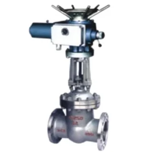 Auswell Electric Actuated Globe Valve (Dual Operation Electric + Manual) Flanged Connection