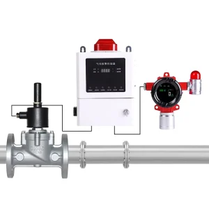 Automatic Emergency Shut off Natural Gas Solenoid Valve for Industrial Pipeline Gas Detector Leakage Alarm Controller