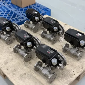 Automatic Industrial Grade High Precision Stainless Steel Pneumatic Globe Angle Seat Control Valve for High Cycle System