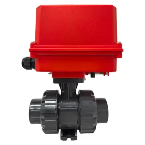 Automatic Smart Control DN50 UPVC True Union Pipe Valve for Irrigation System Electric Plastic Ball Valve