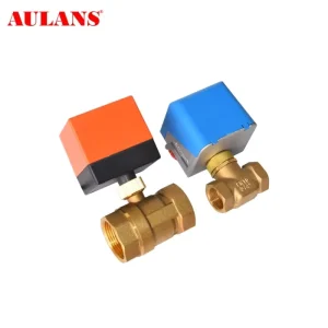 Automatic on off Electric Actuator Household Water Brass Ball Valve