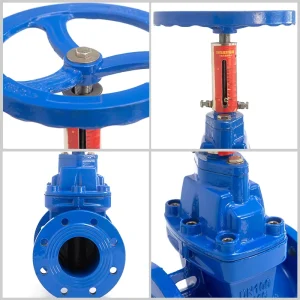 BS Standard Cast Iron Non Rising Stem Soft Seal Gate Valve with Scale Device Shutoff Valve