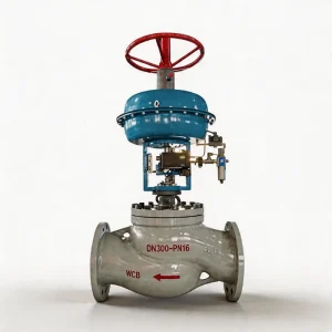 Balancing Type Pneumatic Control Valves with Diaphragm Actuator 4 20mA Digital Smart Positioner for Chilled Water Regulating