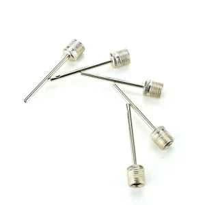 Ball Pump Needle Valve Metal Hollow Inflating Needles for Football and Sports Balls