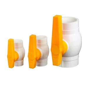 Ball Valve 1/2”-2” PVC Ball Valve With Yellow Handle