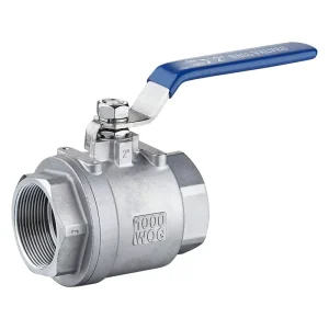 Ball Valve 2PC Full Port Female Thread BSP NPT Industrial Shut Off Valve for Water Oil Gas Pipeline Factory OEM Manufacturer