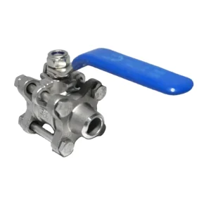 Ball Valve MQ13 3 PCS CF8 Water Hydraulic Shanghai Forged Steel High Pressure Ball Valve