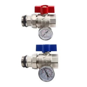 Ball Valve Straight Type for Water-Based Underfloor Heating Manifold Systems