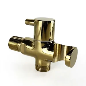 Bathroom Toilet Plumbing Materials Sanitary Forged Golden 1/2-Inch Brass Angle Valve Accessories