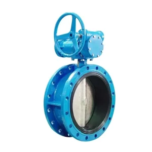 Best Selling Manual Water Double Flange Butterfly Valve DN300 Port Size Precision Nickel Plating Normal